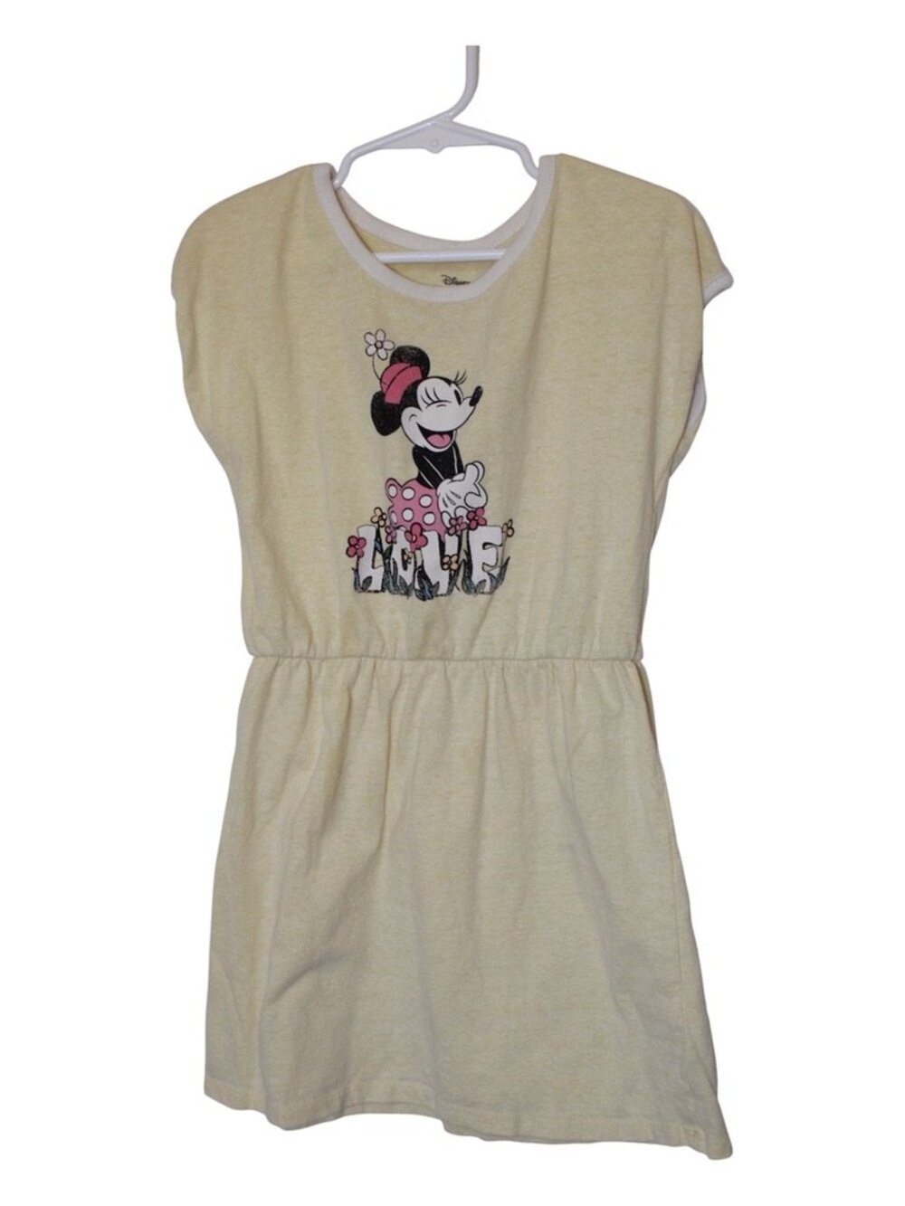 Girl's Disney Mini Mouse Yellow Sleeveless Playdress Size 6-6X